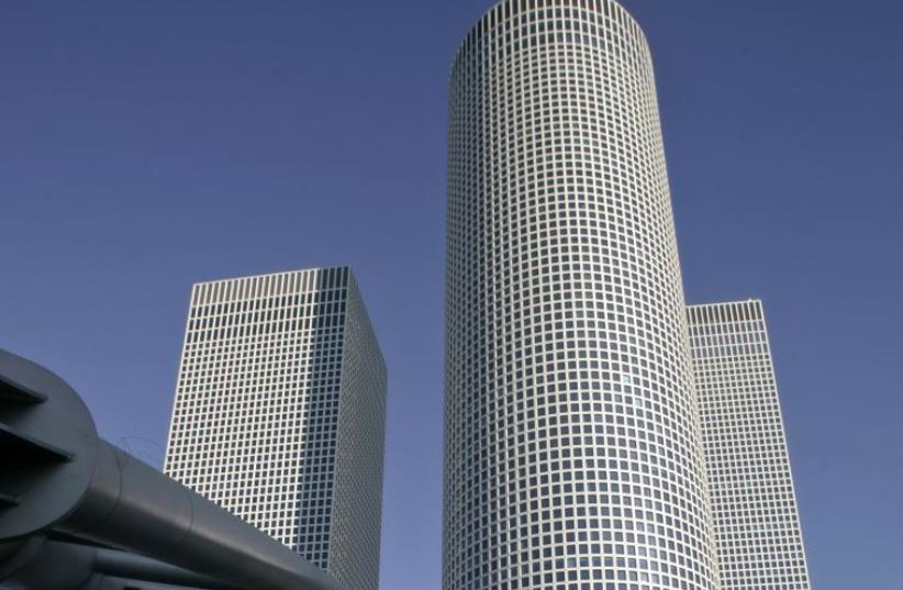 View of the Azrieli Towers in Tel Aviv. (photo credit: REUTERS)