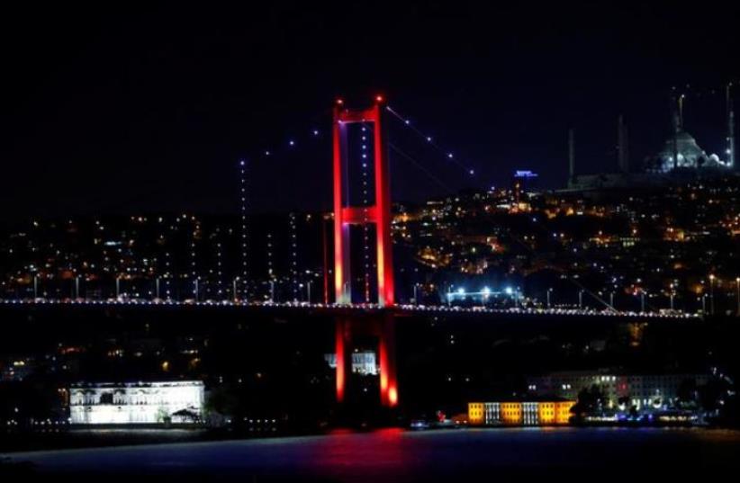 Bosphorus bridge, which links the city's European and Asian sides, is pictured in Istanbul, Turkey (photo credit: REUTERS)