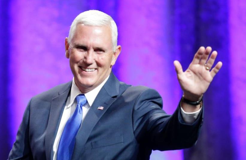 US Republican VP candidate and Indiana Gov. Mike Pence (photo credit: REUTERS)