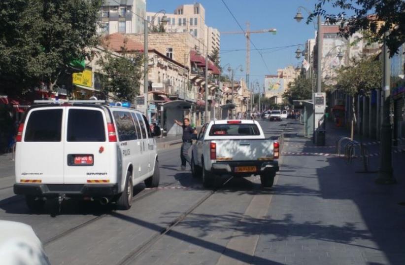 Police arrest Palestinian man suspected of carrying an explosive device near the Jerusalem light rail  (photo credit: Courtesy)