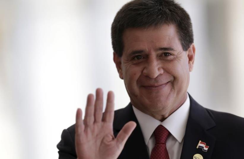 Paraguay's President Horacio Cartes  (photo credit: UESLEI MARCELINO/REUTERS)