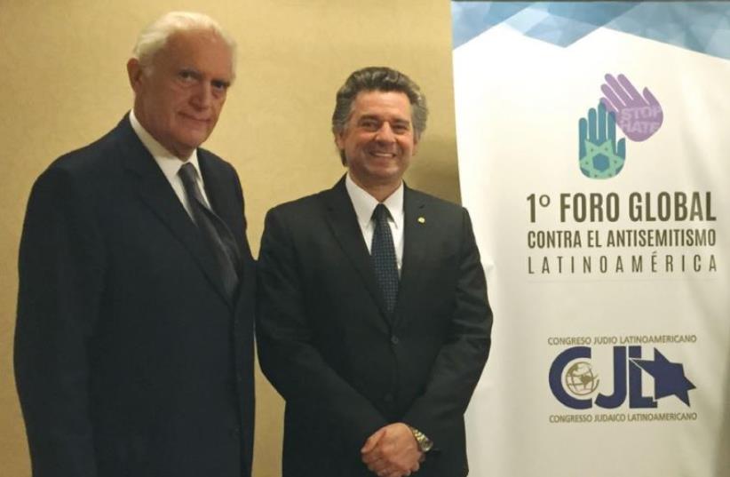 POLITICAL LEADERS attend the Global Forum for Combating anti-Semitism in Latin America, in Buenos Aires, on Monday. (photo credit: ISRAEL ALLIES FOUNDATION)