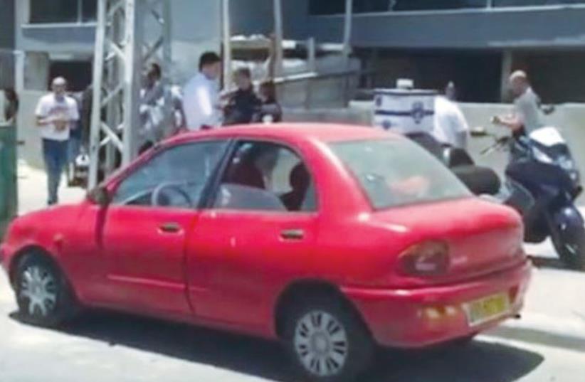 THE VEHICLE in Ashdod where a baby died of heat stroke after being left for hours in the sun. (photo credit: screenshot)