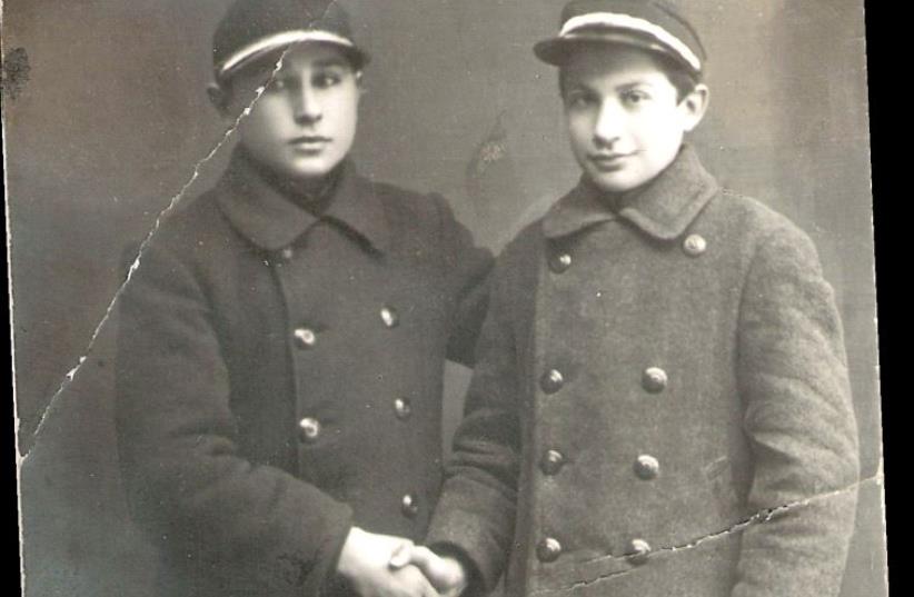 Two Jewish boys conscripted into the tsar’s Army, in Lithuania in the late 19th century. The photo was found among the author’s family records (photo credit: Courtesy)