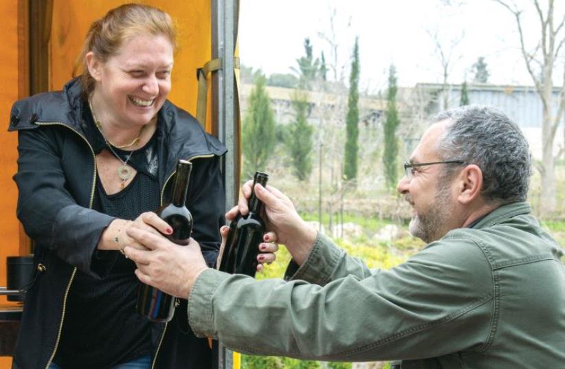 Lina Slutzkin, founder of Kadma winery (not kosher) in Kfar Uriya in the Judean foothills (photo credit: Courtesy)