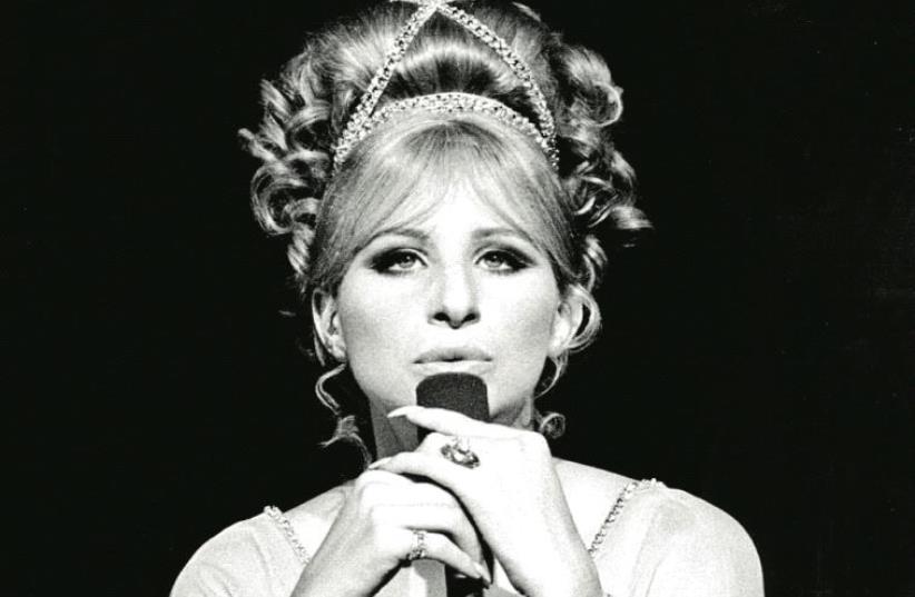 Barbra Streisand performs in 1969 (photo credit: WIKIMEDIA)