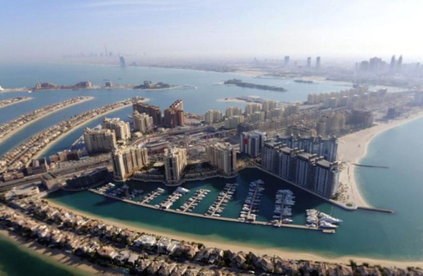 THE PALM island in Dubai is similar in size to the proposed Gaza Island, but it has been built, whereas the Gaza island never will, argues the author. (photo credit: REUTERS)