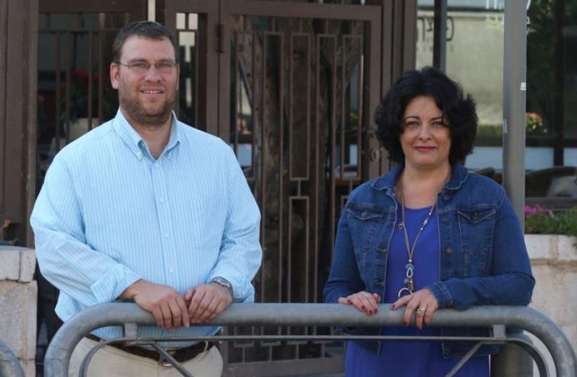 ‘Bring the citizen back into the decision-making process’: Aaron Katsman and Idit Rubin on Emek Refaim Street (photo credit: MARC ISRAEL SELLEM)