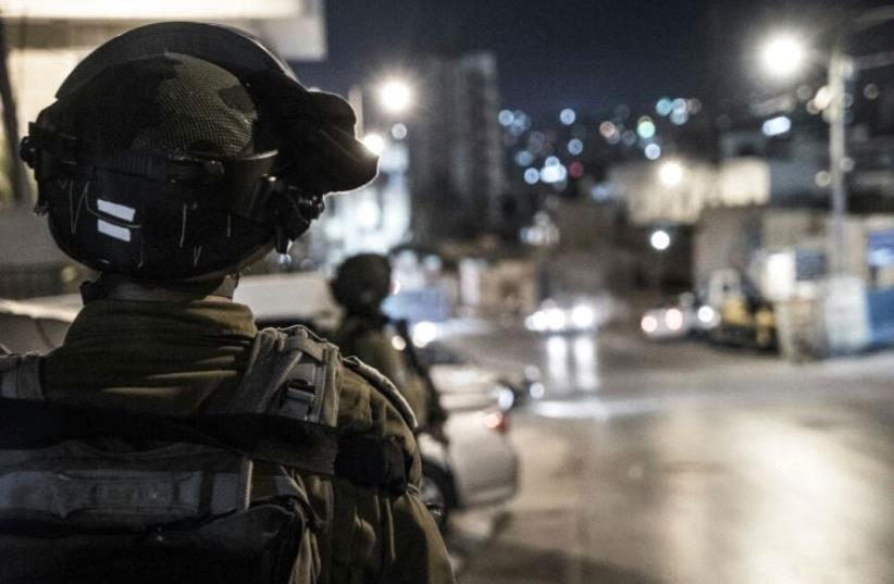IDF forces in the area around Rachel's Tomb in Bethlehem (photo credit: IDF SPOKESPERSON'S UNIT)