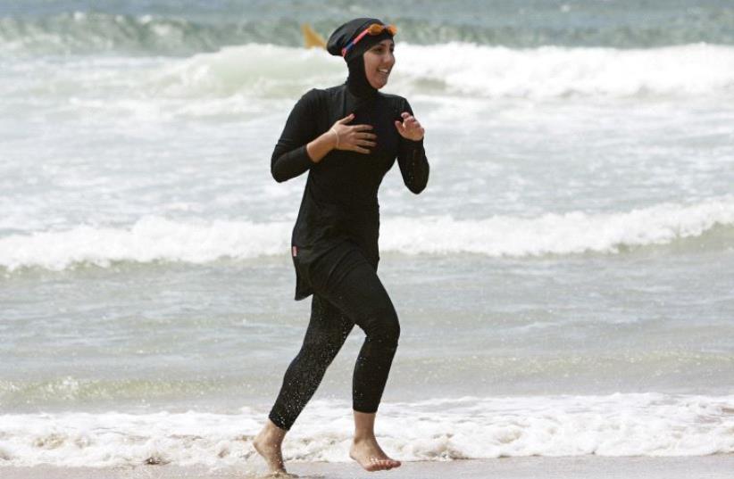 The burkini is under fire in France. (photo credit: REUTERS)