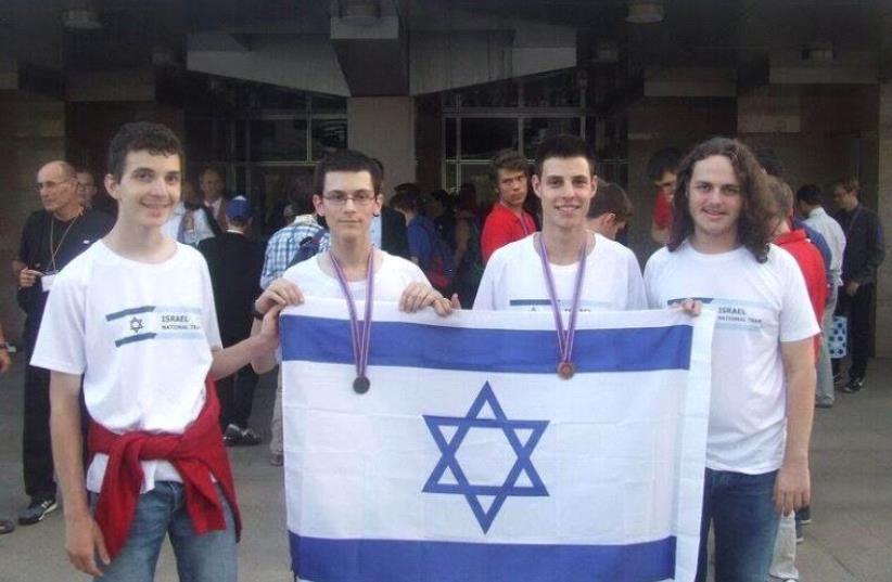 The Israel team at the Informatics Olympiad (photo credit: COURTESY EDUCATION MINISTRY)