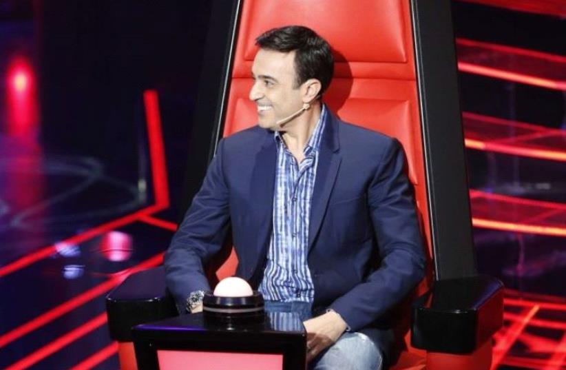Saber Rebai judging on the Arabic version of "The Voice" (photo credit: ARAB MEDIA)