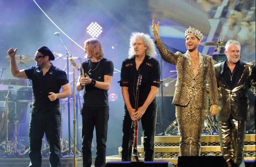 The band Queen, fronted by Adam Lambert (photo credit: Courtesy)