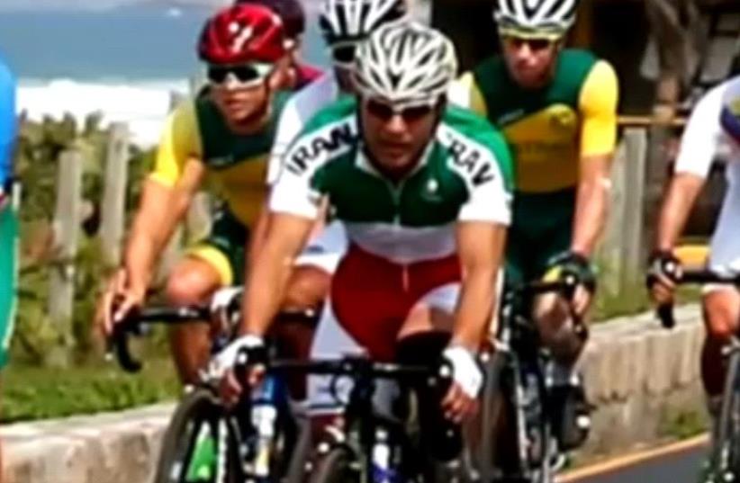 Iranian cyclist Sarafaz Bahman Golbarnezhad has died after a crash a day before the closing ceremony of the Paralympic Games in Brazil (photo credit: screenshot)