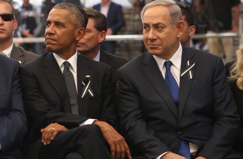 PM Netanyahu and US President Obama (photo credit: GPO)