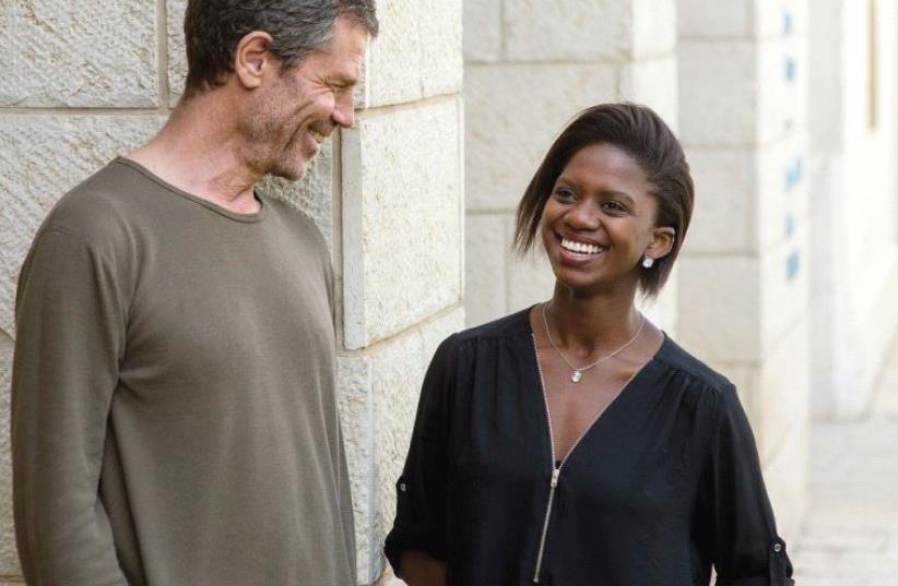SOUTH AFRICAN dancer Londiwe Khoza with her Israeli mentor Ohad Naharin at the Suzanne Dellal Center in Tel Aviv. (photo credit: Courtesy)