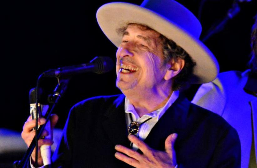 US musician Bob Dylan performs during on day 2 of The Hop Festival in Paddock Wood, Kent on June 30th 2012.  (photo credit: REUTERS)