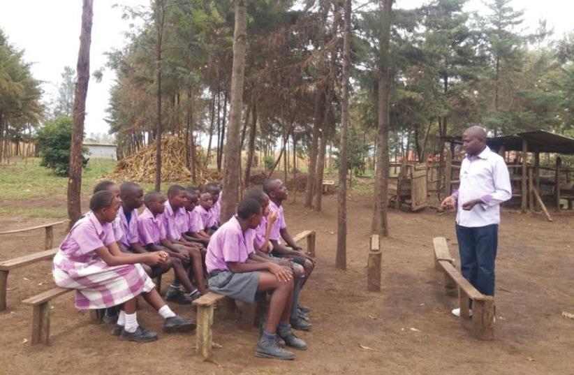 The Joel Omino Secondary School in Kisumu, Kenya, saw the first Israeli-backed program of Education for Sustainable Development (photo credit: MASHAV)