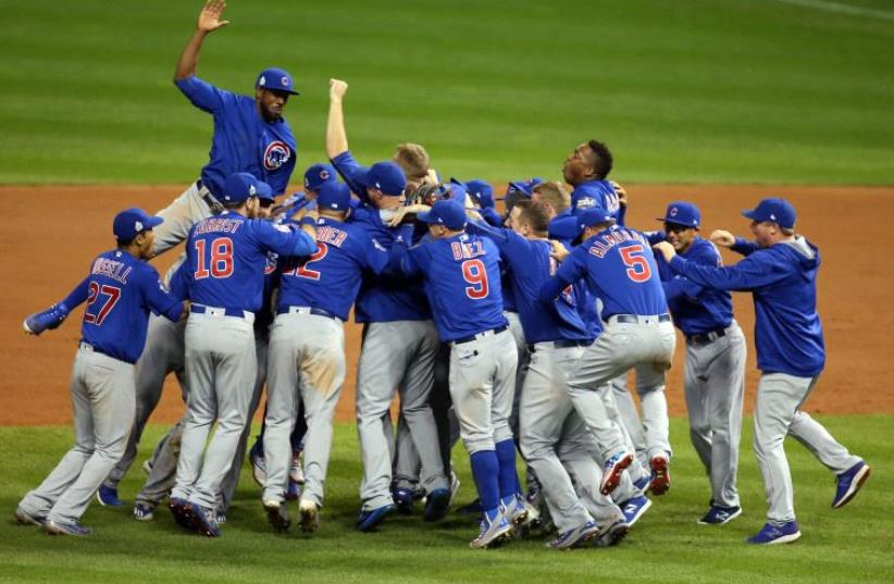 Chicago Cubs win the World Series (photo credit: REUTERS)