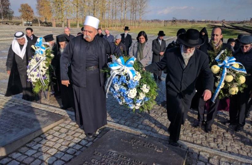 The Council of Religious Community Leaders in Israel on an official visit to Poland to honor the victims of the holocaust and express the importance of preventing such atrocities.  (photo credit: FOREIGN MINISTRY)