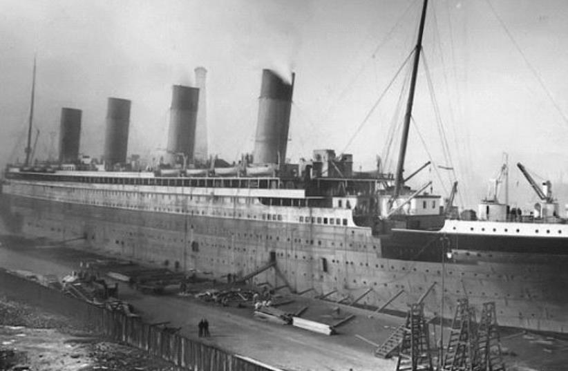 The RMS Titanic at dock before its fateful maiden voyage (photo credit: Wikimedia Commons)