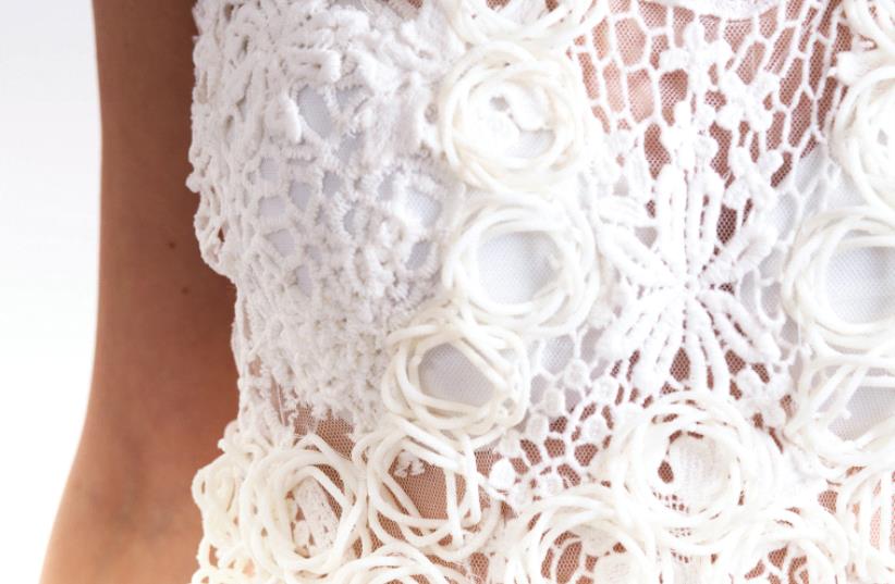 THE RESULT of Ganit Goldstein’s project is a synthetic lacework that is flexible, resistant to high temperatures and takes an average of 30 minutes to produce, without any human interference. (photo credit: NITAI SHANAANI)