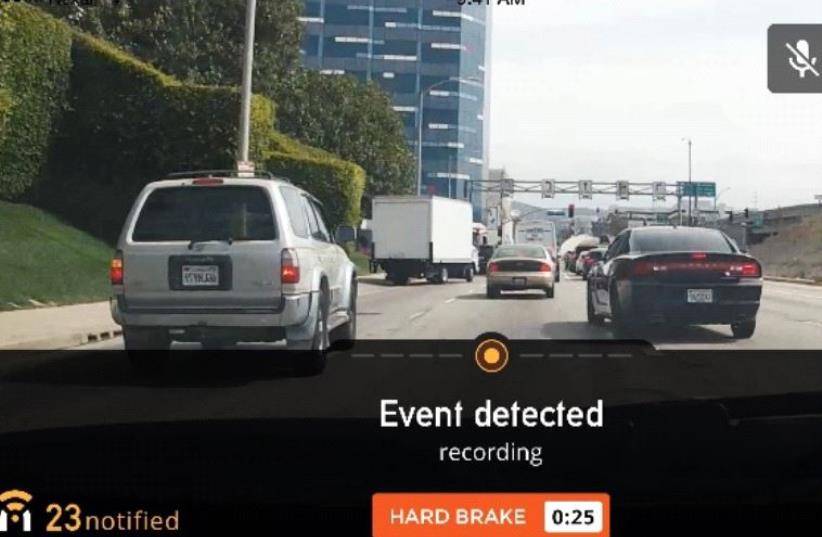A screenshot of the driving app Nexar (photo credit: NEXAR)