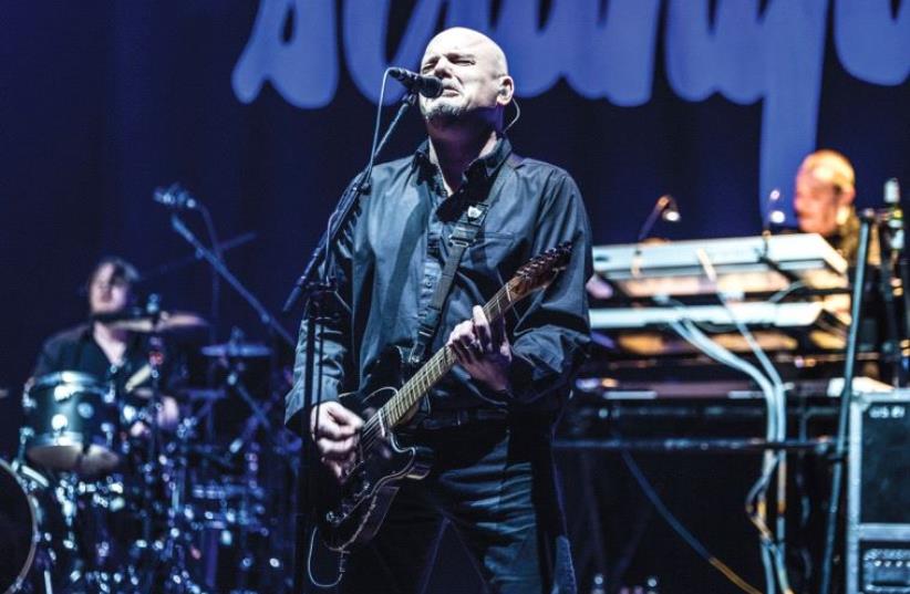 THE STRANGLERS’ frontman and guitarist Baz Warne lets the music do the talking at Tel Aviv’s Mann Auditorium. ( (photo credit: SHLOMI PINTO)