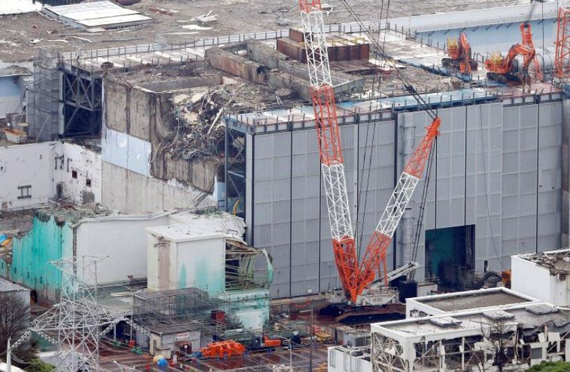 An aerial view shows No.3 reactor building at tsunami-crippled Fukushima Daiichi nuclear power plant (photo credit: KYODO/VIA REUTERS)