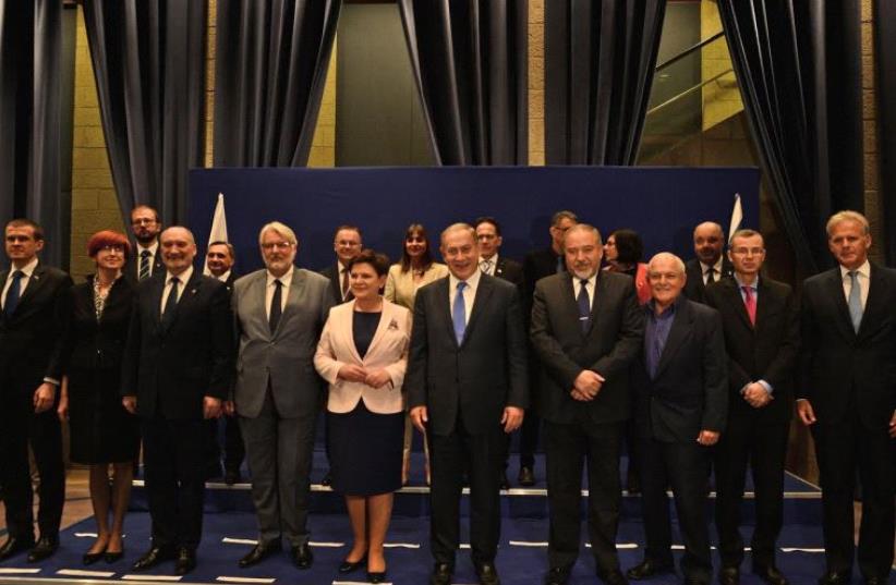 Polish Government and Israeli Government meet (photo credit: GPO)