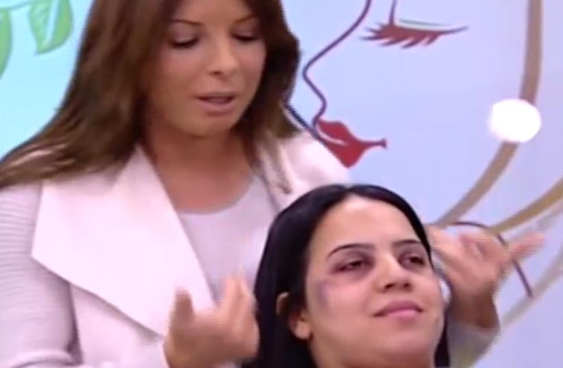 Moroccan T show aires domestic abuse cover-up segment (photo credit: YOUTUBE SCREENSHOT)