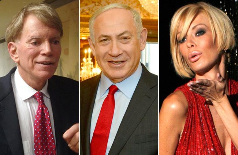 Duke, Netanyahu and Jameson (photo credit: REUTERS)