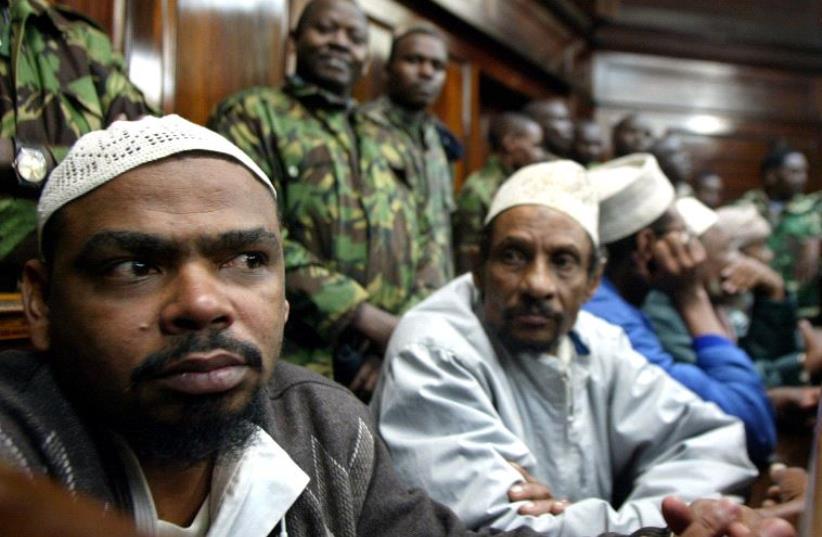Kenyan terror suspects on trial for attack on Israeli owned Paradise hotel in Mombasa (photo credit: REUTERS)