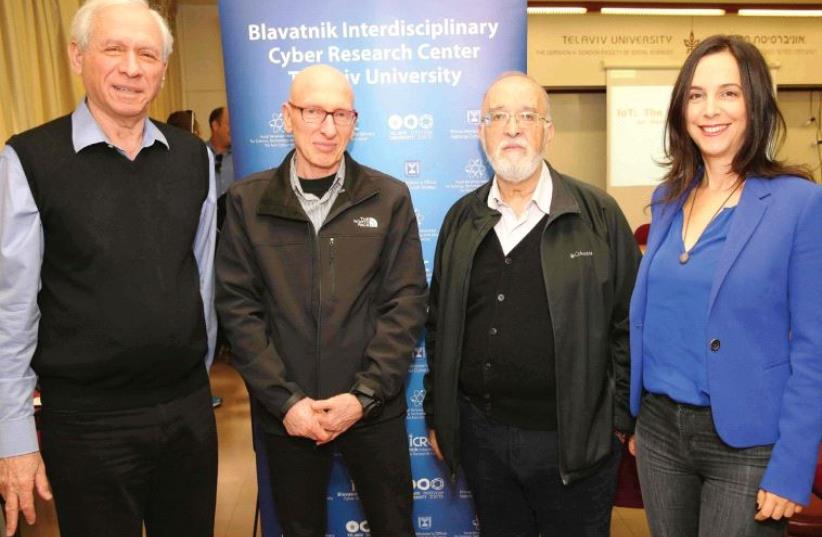 Zohar Zisapel, Dov Baharav, Isaac Ben Israel and Gili Drob-Heistein. (photo credit: CHEN GALILI)