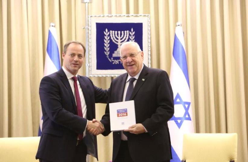 Rivlin and Plesner (photo credit: PRESIDENT'S RESIDENCE)