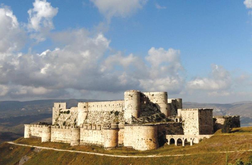 THE CRUSADER castle of Crac des Chevaliers, in Homs province, Syria. (photo credit: REUTERS)