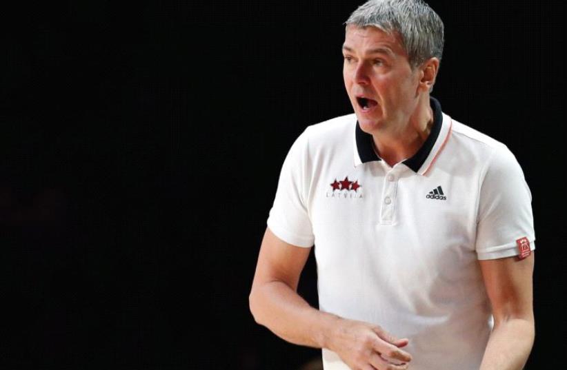Latvian Ainars Bagatskis begins life as the head coach of Maccabi Tel Aviv today, inheriting a team with a 5-9 record in the Euroleague following Friday’s defeat to Darussafaka in Istanbul. (photo credit: REUTERS)