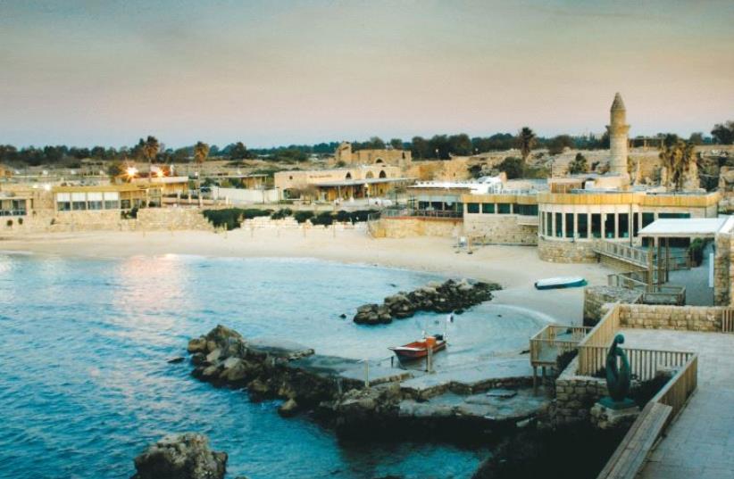 The port of Caesarea (photo credit: BOAZ OPPENHEIM)