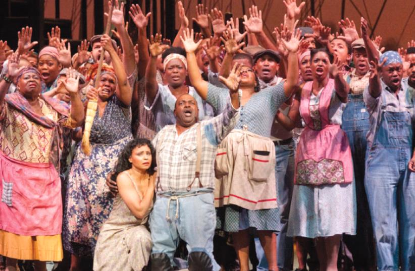 THE CAST of New York Harlem Theater’s production of ‘Porgy and Bess.’ (photo credit: LUCIANO ROMANO)