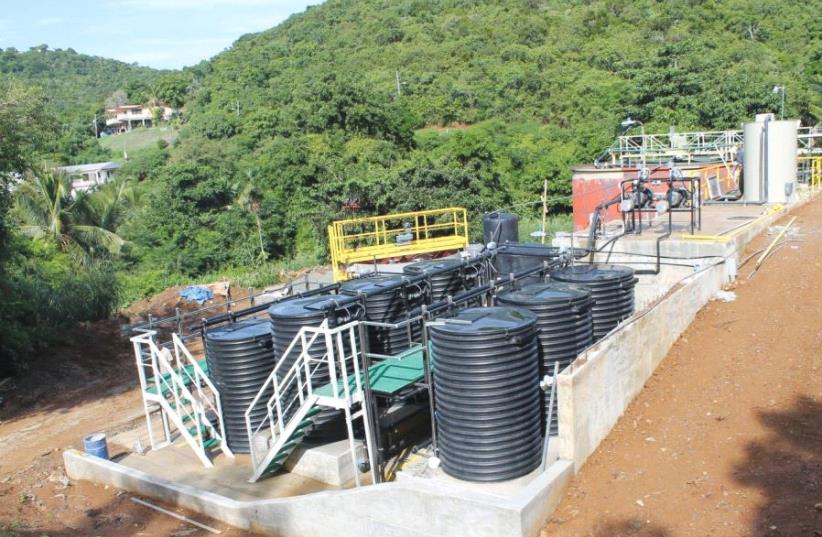 THIS NEW wastewater treatment plant was recently installed in St. Thomas in the US Virgin Islands by Emefcy. (photo credit: EMEFCY)