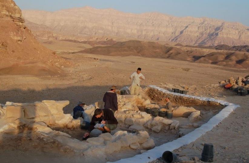 The Timna excavation site. (photo credit: EREZ BEN-YOSEF/TEL AVIV UNIVERSITY)