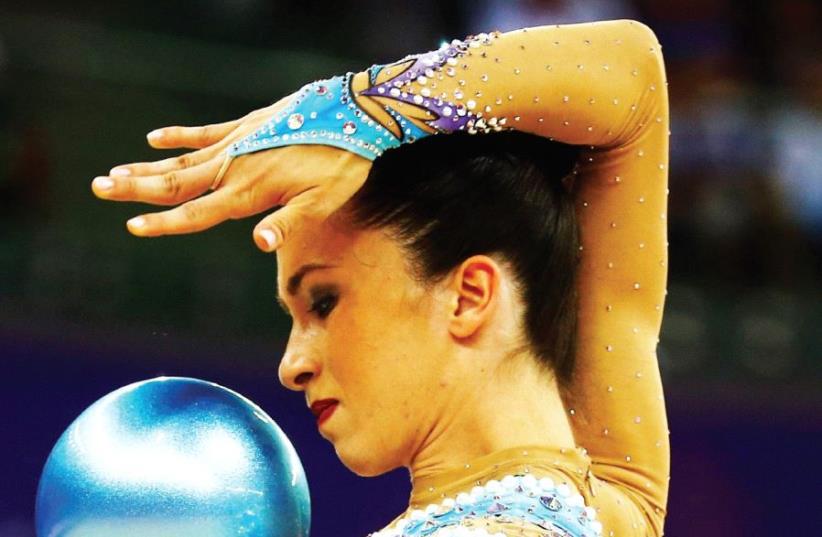 Rhythmic gymnast Neta Rivkin brought her career to a close last month at the age of 25 after revolutionizing her sport in Israel over the past decade (photo credit: REUTERS)