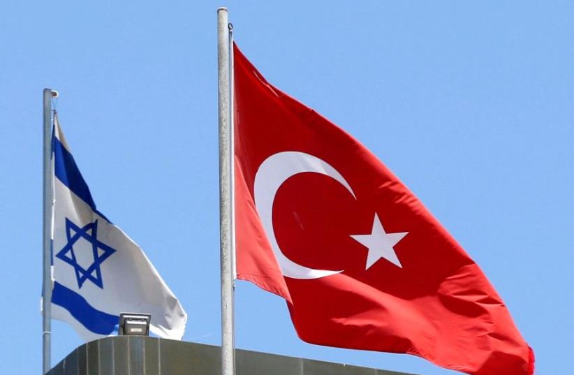 Israeli and Turkish flags (photo credit: REUTERS)