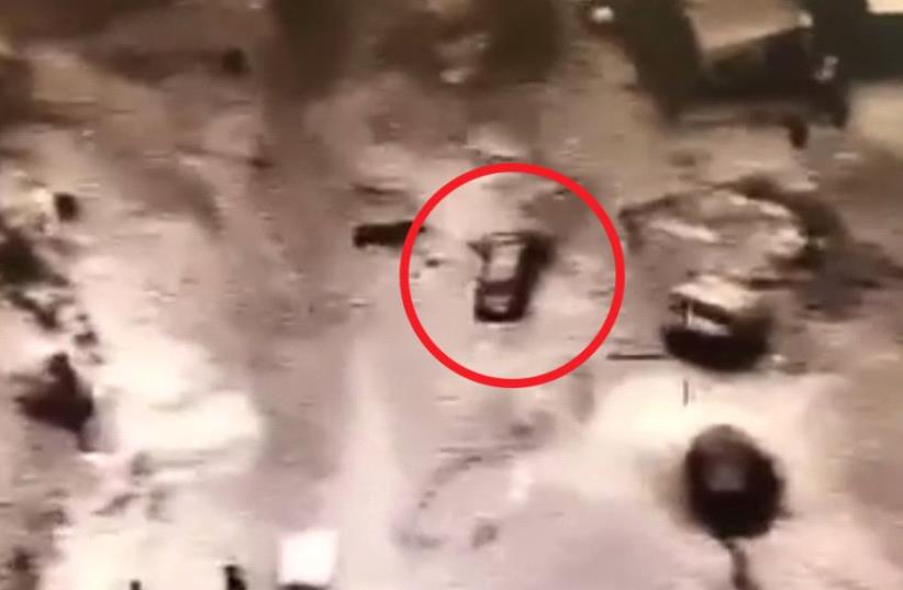 Aerial footage emerges of deadly ramming attack in Negev (photo credit: screenshot)