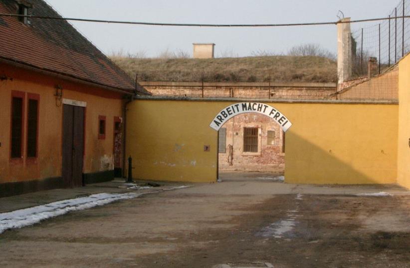 A picture taken inside Theresienstadt Concentration Camp, also known as Terezin (photo credit: JEFFR_TRAVEL / WIKIMEDIA COMMONS)
