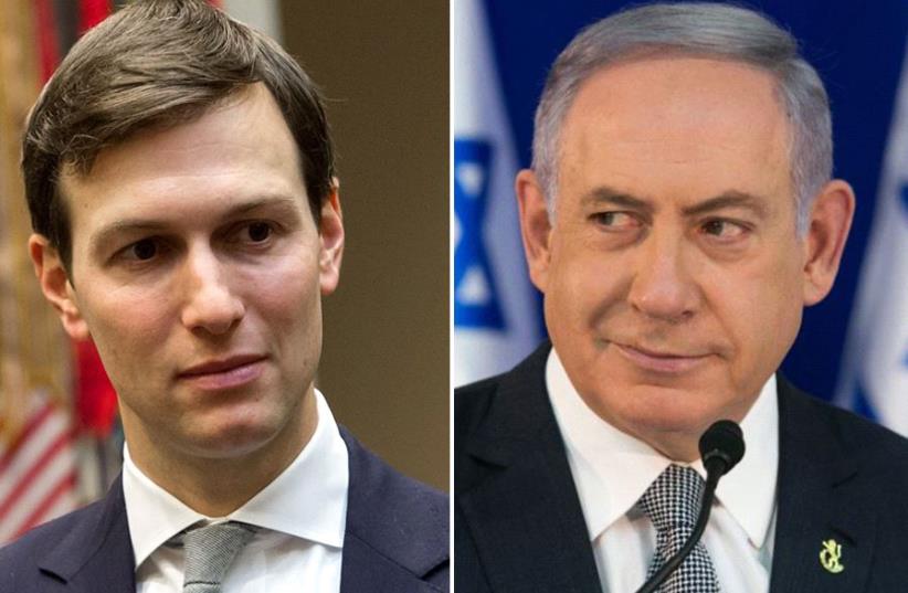 Kushner and Netanyahu (photo credit: SAUL LOEB / AFP,MARC ISRAEL SELLEM)