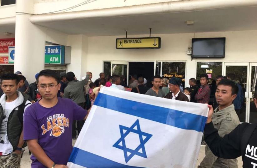 Bnei Menashe immigrants prepare to head for the airport in Aizawl, the capital of the northeastern Indian state of Mizoram (photo credit: SHAVEI ISRAEL)