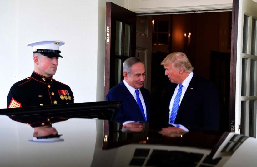 Prime Minister Netanyahu and President Trump (photo credit: AVI OHAYON - GPO)