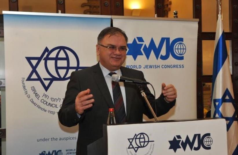 Mladen Ivanic, the chairman of the rotating presidency of Bosnia-Herzegovina, spoke to the Israel Council on Foreign Relations (photo credit: ANDRES LACKO)