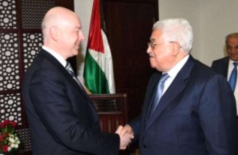 Jason Greenblatt meets Palestinian Authority President Mahmoud Abbas (photo credit: WAFA)